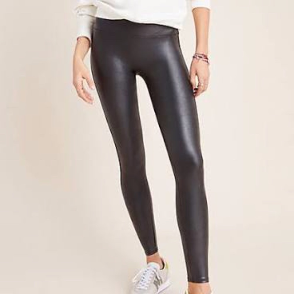 Spanx Faux Leather Leggings Sz XS